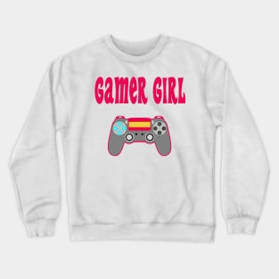 Gamer Girl Gaming Game Iconic Crewneck Sweatshirt